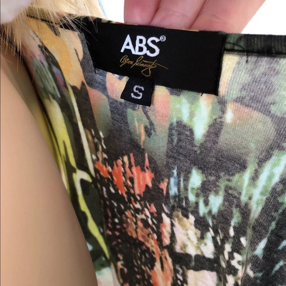 ABS Multi-colored Mini Dress S EUC - Picture 5 of 8
